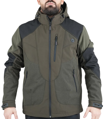 Giacca Caccia Masseria Softshell Alabama 93 Verde Tono Su Tono