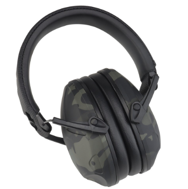 Wosport Passive Noise Cancelling Headphones Multicam Black 