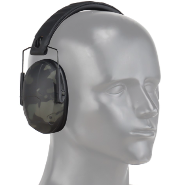 Wosport Passive Noise Cancelling Headphones Multicam Black 