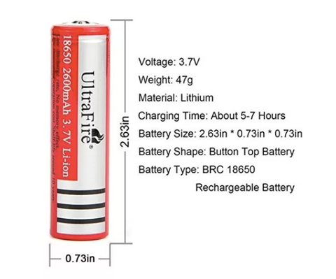 18650 ithium battery 6800MAH