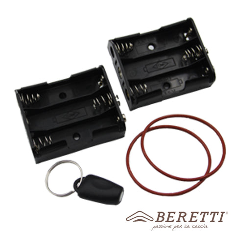 KIT 2: PORTA BATTERIE, MAGNETE, O-RING ROSSO